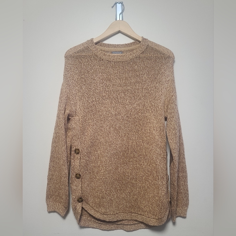 Cupcake clothing knit sweater with elbow patches sz l